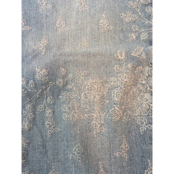 Sundance Women's Bella Etched Floral Print Straight Jeans Size 28 Boho - Picture 2 of 14